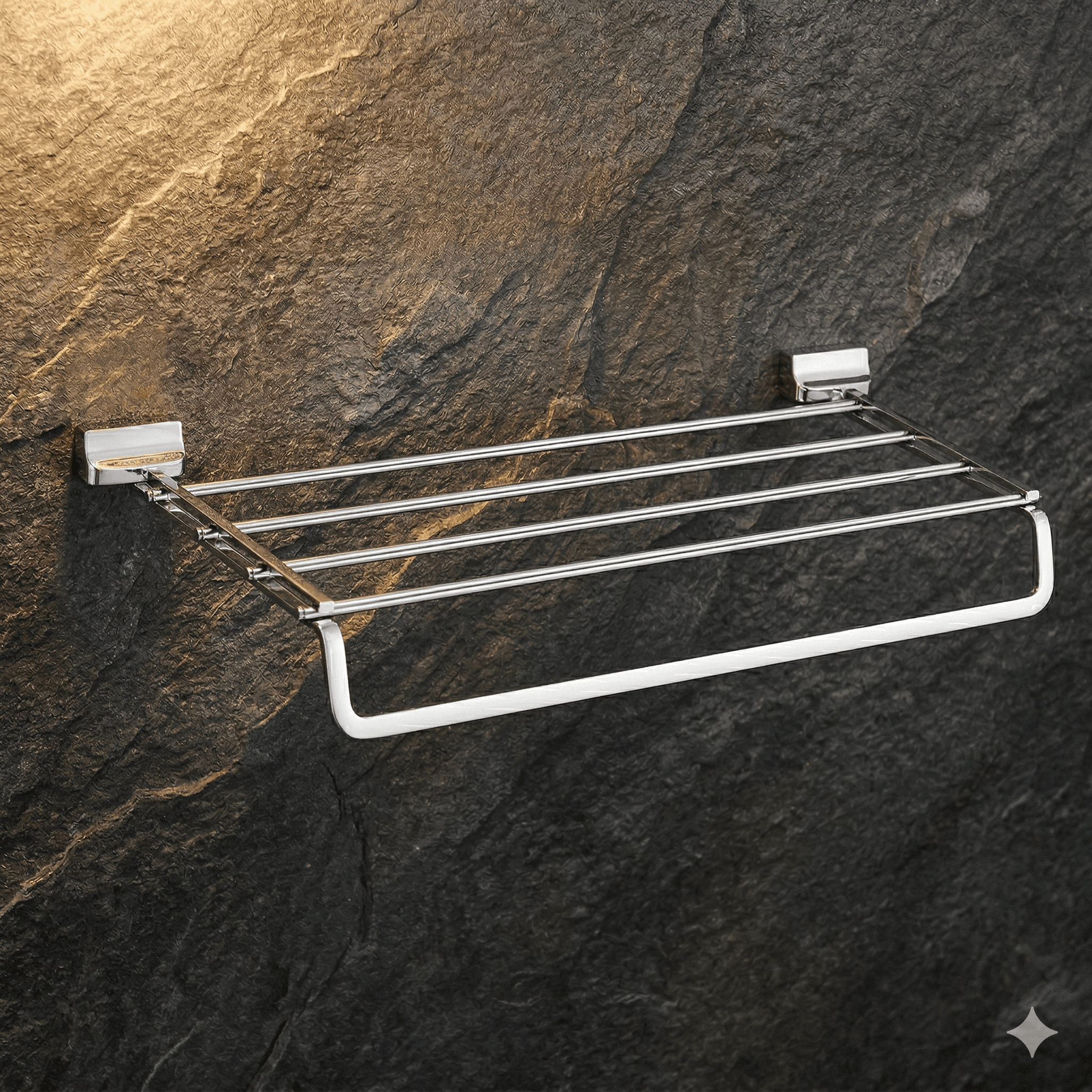 EISEN Towel Rack 24" — Model MN-01, premium stainless steel bathroom accessory