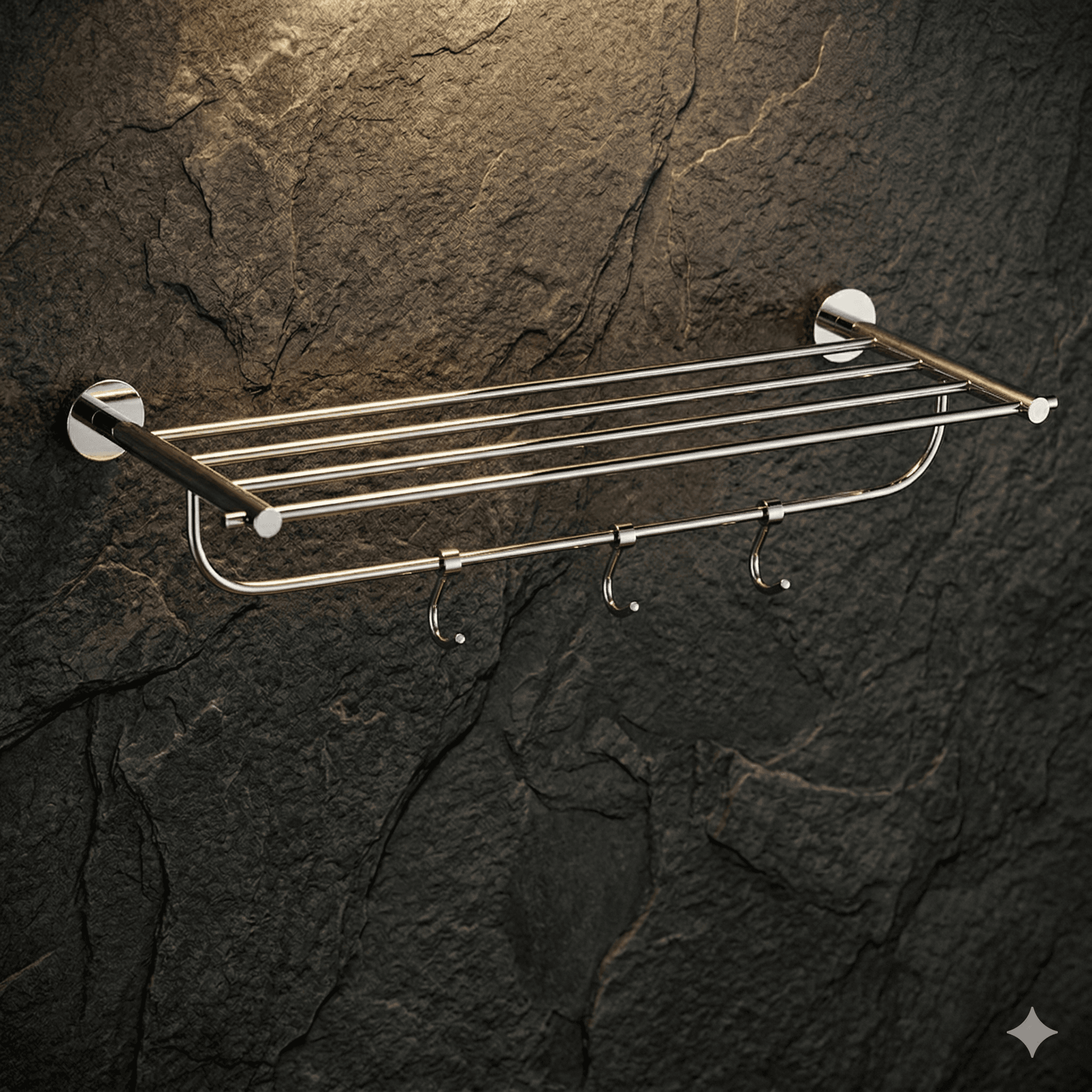 EISEN Towel Rack 24" — Model OP-01, premium stainless steel bathroom accessory