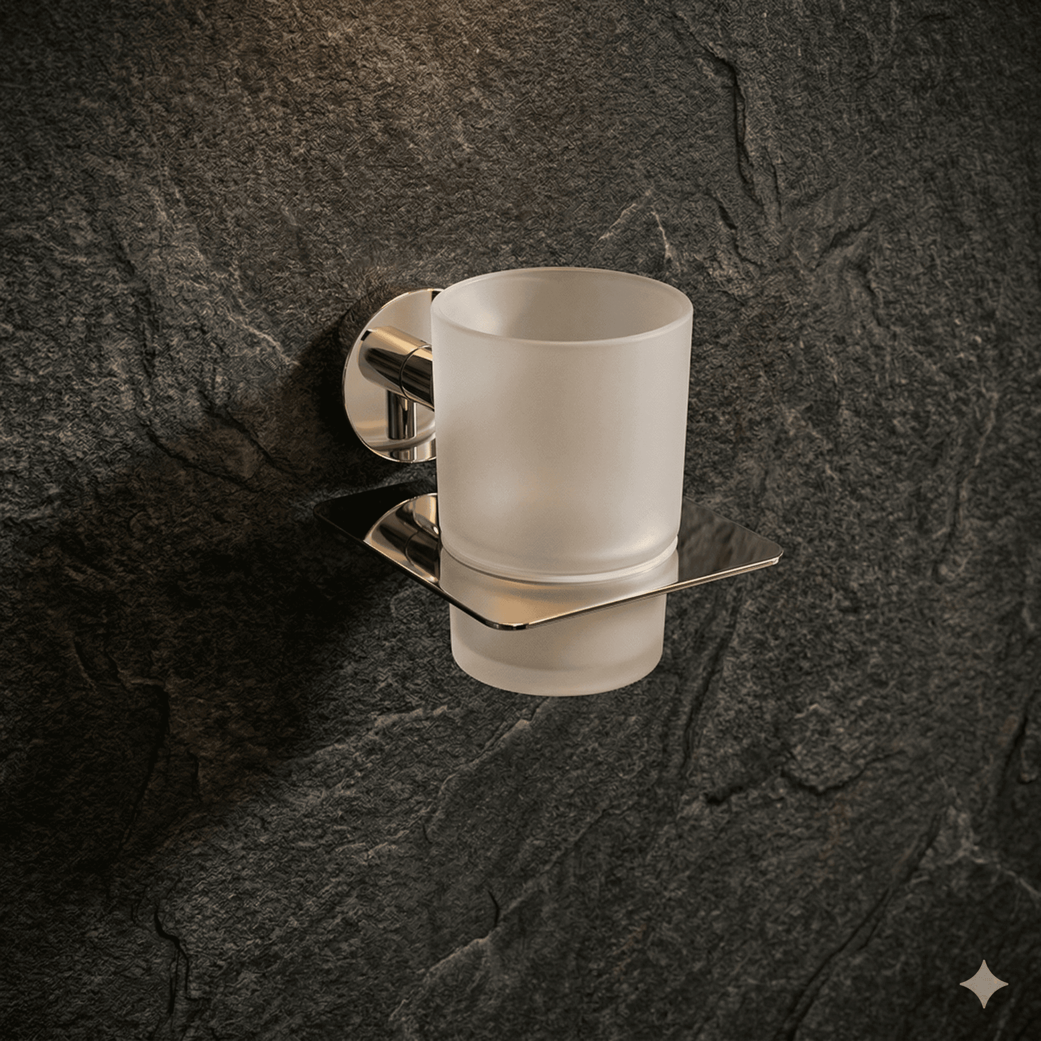 EISEN Tumbler Holder — Model OP-03, premium stainless steel bathroom accessory