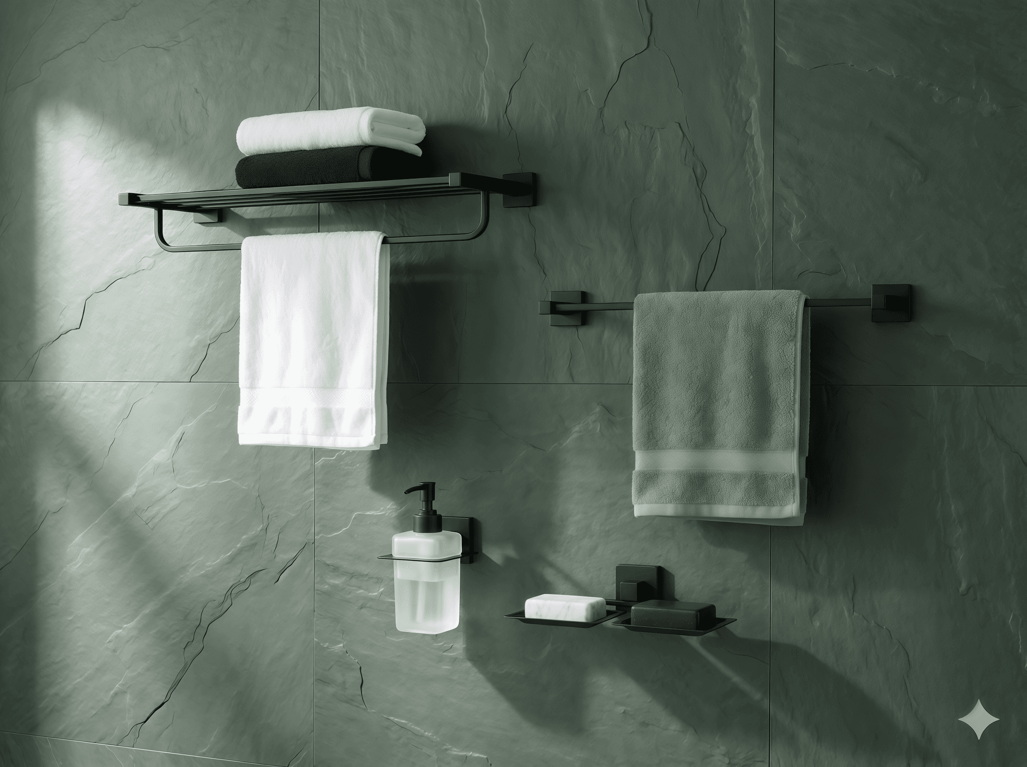 EISEN Arc Collection — SS 304 — Matte Black bathroom accessories