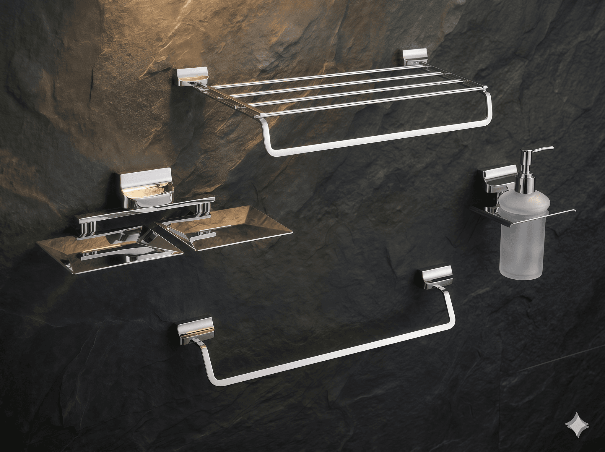 EISEN Monaco Collection — SS 304 — Chrome bathroom accessories