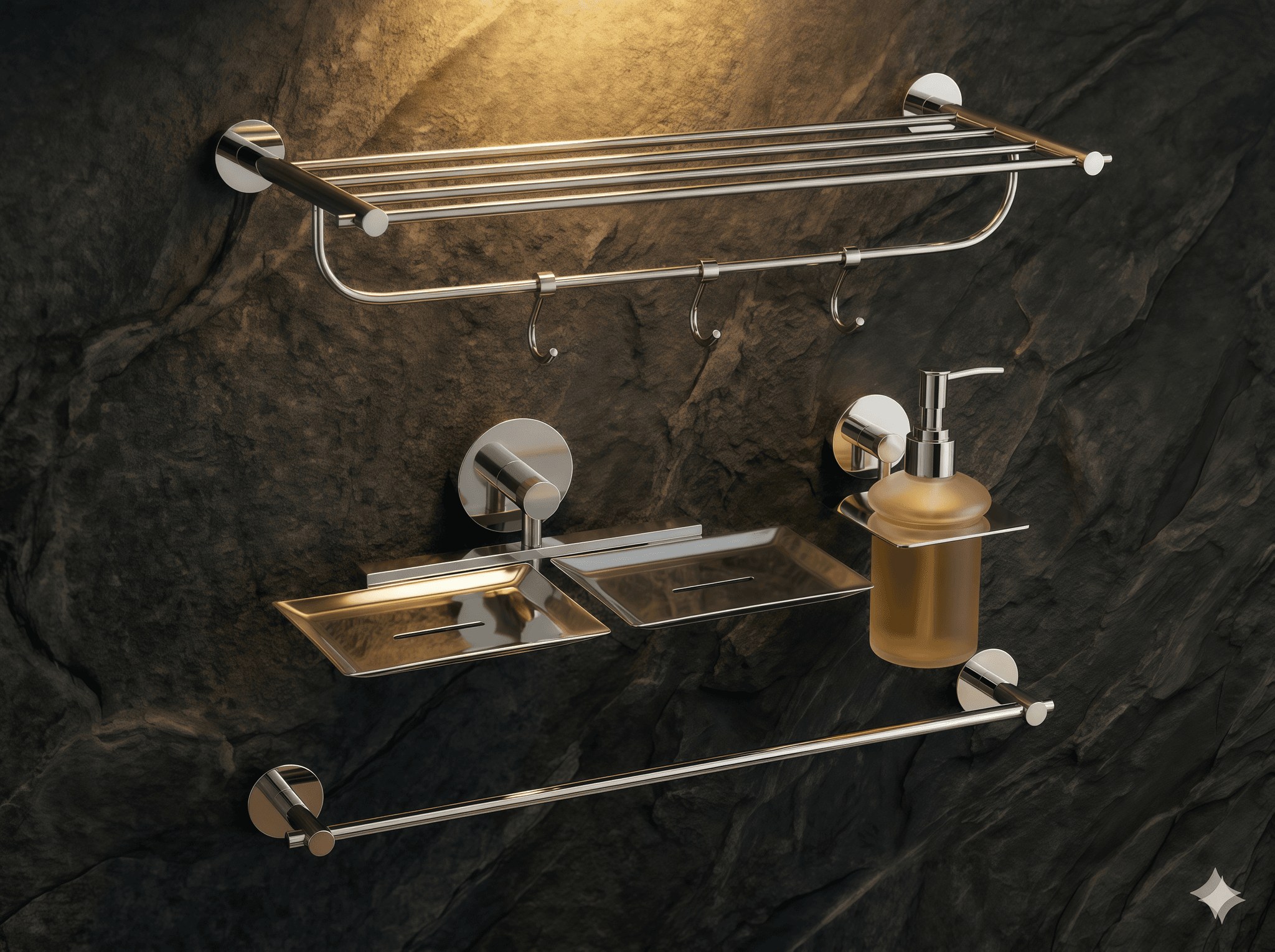 EISEN Opal Collection — SS 304 — Chrome bathroom accessories